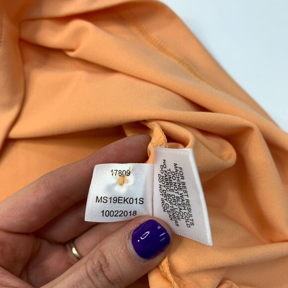 Peter Millar Summer Comfort Polo Shirt Mens M Medium Orange Stretch Sweat Wick - Picture 9 of 13